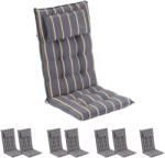 Blumfeldt Sylt, pernă tapițată, pernă pentru scaun, spătar mai înat, poliester, 50 × 120 × 9 cm, 8 × covoraș (x2 10037357) (x2 10037357)