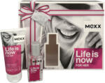 Mexx Life Is Now for Her Ajándékszett, Eau de Toilette 15ml + Body Milk 50ml, női