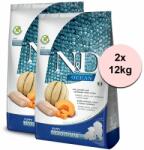  FARMINA Farmina N&D dog OCEAN PUMPKIN (GF) puppy medium & maxi, cod & cantaloupe melon 2 x 12 kg