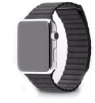 iKi Apple Watch 46mm / 45mm / 44mm / Ultra 49mm Bőr Loop szíj - fekete
