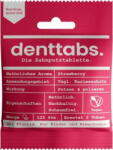 denttabs Strawberry Fogtisztító tabletta fluoriddal - 125 darab