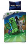  Minecraft ágyneműhuzat, Creeper zöld (100 % pamut) (199)