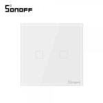 Sonoff Intrerupator dublu cu touch Sonoff T0EU2C, Wi-Fi (Sonoff T0 EU 2C)