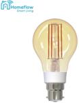 Homeflow Bec LED Wireless Homeflow B-5008, B22, 5.5W (40W), 500lm, dimabil, filament, lumina calda, Control de pe telefonul mobil (B-5008)