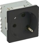 DLX Priza modulara Schuko cu impamantare, Negru - DLX DLX-245-43 (DLX-245-43) - thales