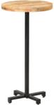 vidaXL Masă de bar, Ø 60x110 cm, lemn de mango brut, rotundă (320273)
