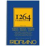 Fedrigoni Bloc hartie desen Sketch 1264 Fabriano, 29.7 x 42 cm (A3), 90 g/mp, 120 coli, Spirala pe latime