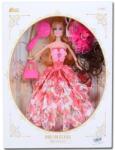 Magic Toys Divatbaba póthajjal és kiegészítőkkel rózsaszín ruhában - 30 cm (MKL399668)