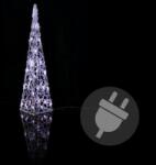 Nexos Akril piramis 30 LED-del - 60cm, hideg fehér