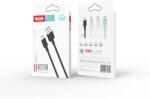 XO NB156 micro USB adatkábel (Zöld) - szilikon borítás, 2.4A