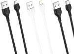 XO NB200 micro USB adatkábel (Fekete) - 1 m, 2.1A