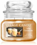 Village Candle Salted Caramel Latte lumânare parfumată (Glass Lid) 262 g