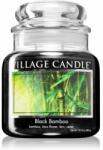 Village Candle Black Bamboo lumânare parfumată (Glass Lid) 389 g