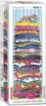 EUROGRAPHICS 1000 db-os Panoráma puzzle - Fluffy Kitty on Pillows (6010-5631) (6010-5631)