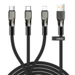 JOYROOM 3in1 kábel USB - Lightning / microUSB / USB-C 3.5A 1.3m, fekete (S-1335K4)