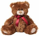 Mumbles Plüss barna színű maci piros szalaggal