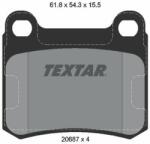 TEXTAR set placute frana, frana disc TEXTAR Q+ 2068701 (2068701)