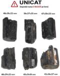  Turmalina Neagra Minerala Naturala Bruta - 23-27 x 7-11 mm - ( M ) - 1 Buc
