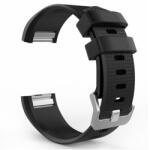 gigapack Pótszíj (egyedi méret, szilikon, állítható) FEKETE Fitbit Charge 2 (GP-94567)