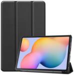 Gigapack Tok álló, bőr hatású (FLIP, oldalra nyíló, TRIFOLD asztali tartó funkció) FEKETE Samsung Galaxy Tab S6 Lite 10.4 WIFI (SM-P610) 2020, Samsung Galaxy Tab S6 Lite 10.4 LTE (SM-P615) 2020, Samsu (GP-9832