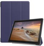 Gigapack Tok álló, bőr hatású (FLIP, oldalra nyíló, TRIFOLD asztali tartó funkció) SÖTÉTKÉK Lenovo Tab E10 (TB-X104F) (GP-84330)
