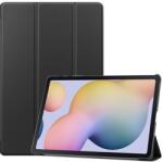 Gigapack Tok álló, bőr hatású (aktív FLIP, oldalra nyíló, TRIFOLD asztali tartó funkció) FEKETE Samsung Galaxy Tab S7 Plus WIFI 5G (SM-T976) (GP-99275)