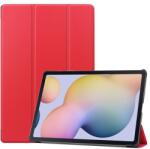 Gigapack Tok álló, bőr hatású (aktív FLIP, oldalra nyíló, TRIFOLD asztali tartó funkció) PIROS Samsung Galaxy Tab S7 Plus WIFI 5G (SM-T976) (GP-99280)