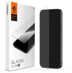 Spigen TR SLIM HD képernyővédő üveg (2.5D, karcálló, tok barát, ujjlenyomat mentes, ultravékony, 0.2mm, 9H) ÁTLÁTSZÓ Apple iPhone 12 Pro Max (AGL01467)