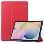 Gigapack Tok álló, bőr hatású (aktív FLIP, oldalra nyíló, TRIFOLD asztali tartó funkció) PIROS Samsung Galaxy Tab S7 LTE 5G (SM-T876), Samsung Galaxy Tab S7 WIFI (SM-T870), Samsung Galaxy Tab S7 LTE (GP-99279)