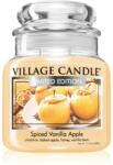 Village Candle Spiced Vanilla Apple lumânare parfumată (Glass Lid) 389 g