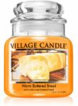 Village Candle Warm Buttered Bread lumânare parfumată (Glass Lid) 389 g