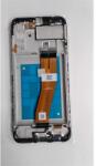 Samsung Galaxy A02s kompatibilis LCD modul kerettel, OEM jellegű, fekete (GH81-20118A)