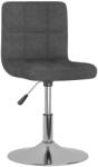 vidaXL Scaun de bar pivotant, gri închis, material textil (334200)
