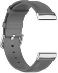 Edman Curea Edman din piele compatibila cu Fitbit Versa 3 / Sense, Gri