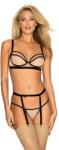 Obsessive Nudelia 3-pcs Set Nude-Black L/XL