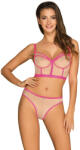 Obsessive Nudelia Top & Panties Nude-Pink L/XL