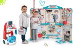 Smoby Set cabinet medical cu anatomia corpului uman Doctor's Office Smoby și cărucior medical electronic cu sunete și lumini (SM340206-1)
