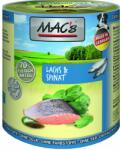 MAC's Mac’s Dog Adult, консерва за пораснали кучета, БЕЗ ЗЪРНО, със сьомга и спанак (мин. 70% месо), 800 гр - Германия - 909VE