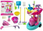 LeanToys Set carucior de curatenie cu aspirator pentru copii, Cleaning Trolley, cu Accesorii de jucarie, Multicolor, LeanToys, 4827 - gimihome