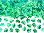 PartyDeco Confetti - frunze verzi
