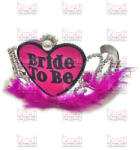  Bride to be tollas, gyöngyös tiara magenta