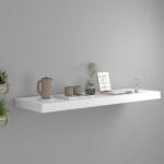 vidaXL Raft de perete suspendat, alb, 80x23, 5x3, 8 cm, MDF (323814) Raft