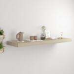 vidaXL Raft de perete suspendat, stejar, 80x23, 5x3, 8 cm, MDF (323877) Raft