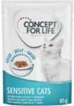 Concept for Life Concept for Life Pachet economic 24 x 85 g - Sensitive Cats în gelatină