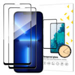 MG Full Glue 2x üvegfólia iPhone 13 / 13 Pro, fekete - mobilego