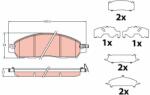 TRW set placute frana, frana disc TRW GDB2182 (GDB2182)
