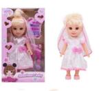 Magic Toys Menyasszony baba fátyollal és kiegészítőkkel (MKM696613)