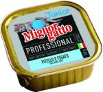 Morando Migliorgatto Professional alutálcás macskaeledel, junior macskáknak, borjúhús-máj ízesítéssel 100g