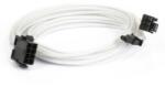 Phanteks Cablu prelungitor Phanteks 6+2-pini PCIe, 50cm, White, PH-CB8V_WT