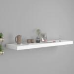 vidaXL Raft de perete suspendat, alb, 90x23, 5x3, 8 cm, MDF (323817) Raft